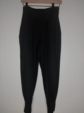 Spanx Soft & Smooth Slim Jogger Pants Womens Medium Petite Black Hi-rise 50792Q